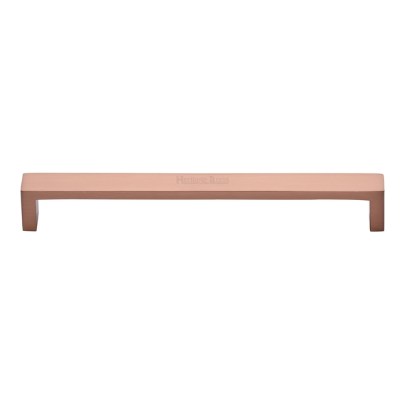 C4520 192-SRG • 192 x 200 x 28mm • Satin Rose Gold • Heritage Brass Wide Metro Cabinet Pull Handle